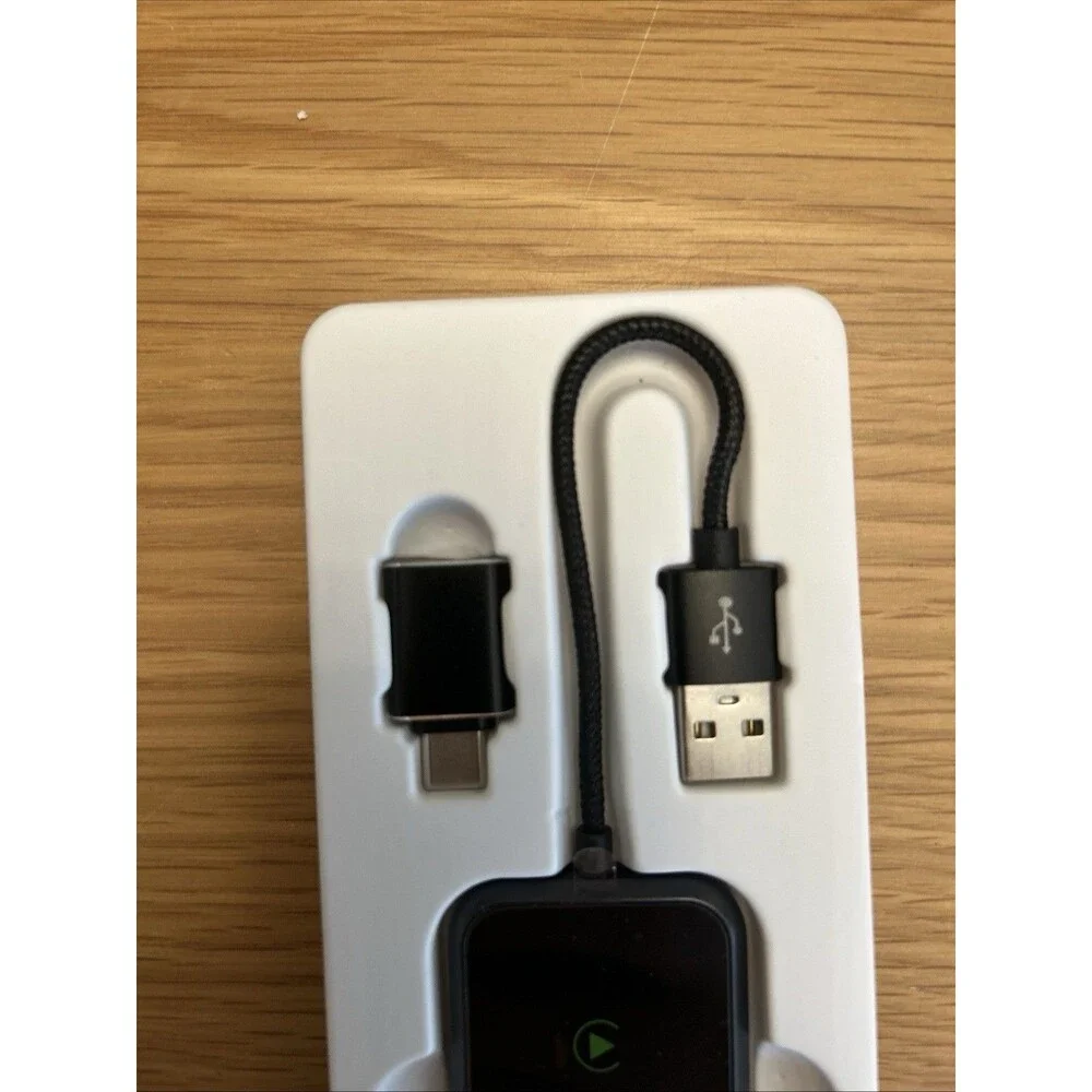 Wireless CarPlay Adapter for iPhone Plug and Play USB C Zero Latency Adapter